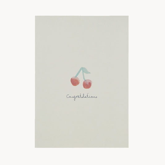 greeting card – congratulations – cherry