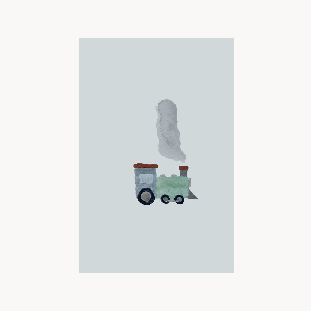 greeting card – train – small