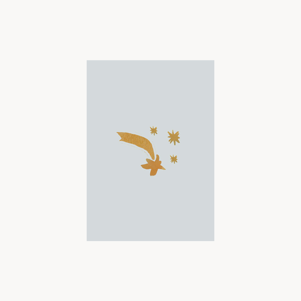 greeting card – shooting star – small