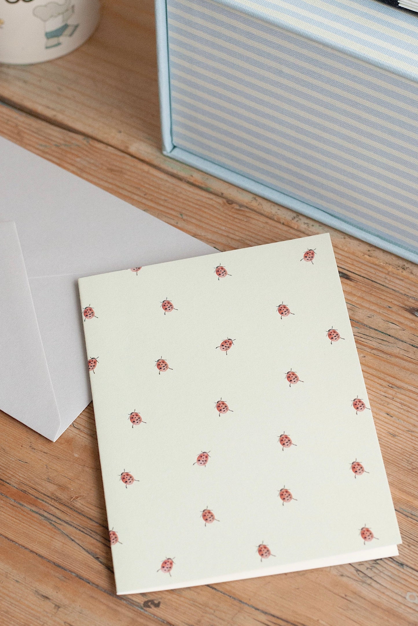 greeting card – ladybugs