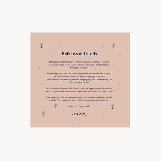extra pages – holidays & travels