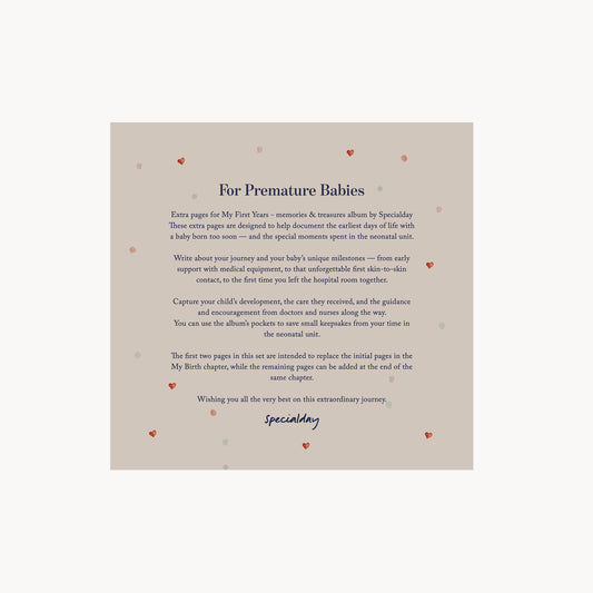 extra pages – premature babies