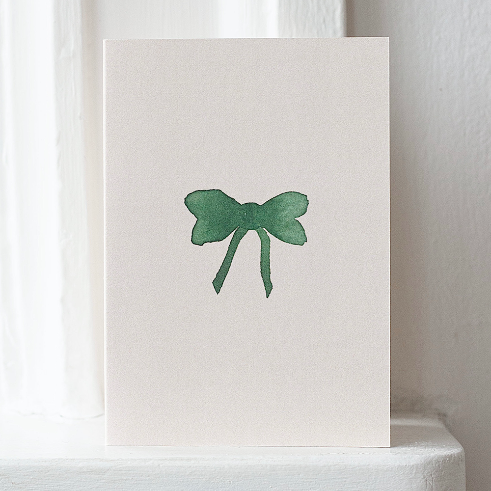 greeting card – bow – small