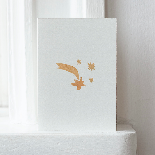 greeting card – shooting star – small