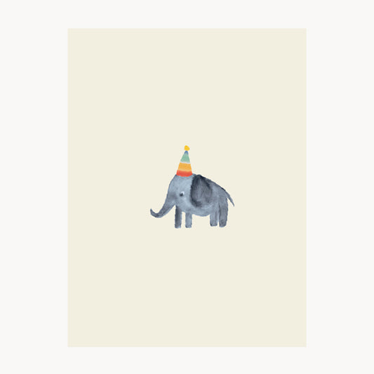 greeting card – festive elephant