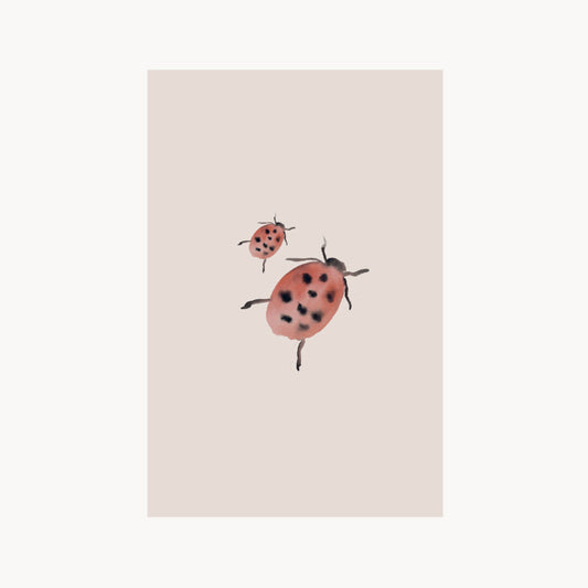 greeting card – ladybugs – small