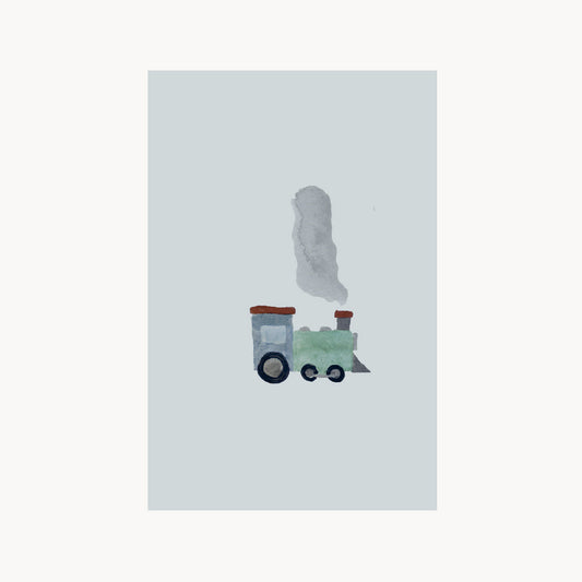 greeting card – train – small